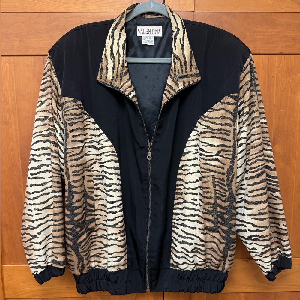 Valentina vintage Tiger Print Jacket One Size Oversized fit